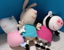 3 PELUCHE AMICI DI PEPPA