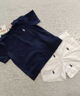 COMPLETO BIMBO MAGLIA+PANTALONCINO RALPH LOREN 9...