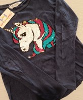 MAGLIA GIRABRILLA UNICORNI 10/12 ANNI