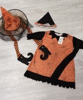 VESTITO HALLOWEEN ZUCCA 2/3 ANNI