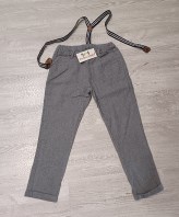 PANTALONE + BRETELLE 6/7 ANNI