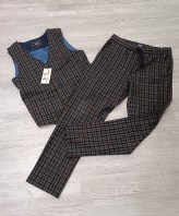 COMPLETO PANTALONE+GILET 12/14 ANNI O . MARINES