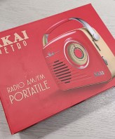 RADIO PORTATILE+CAVO USB AKAI NUOVA!