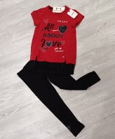 COMPLETO FELPA+LEGGINS 4/5 ANNI NUOVO!