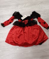 VESTITO CARNEVALE COCCINELLA 4/5 ANNI