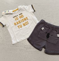 COMPLETO MAGLIA+PANTALONCINO 6 MESI