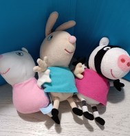 3 PELUCHE AMICI DI PEPPA