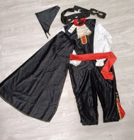 VESTITO CARNEVALE ZORRO 8/10 ANNI