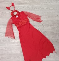 VESTITO CARNEVALE DIAVOLETTA 7/9 ANNI