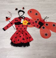 VESTITO CARNEVALE COCCINELLA 3/4 ANNI