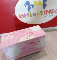 CONTENITORE LEGNO UNICORNI