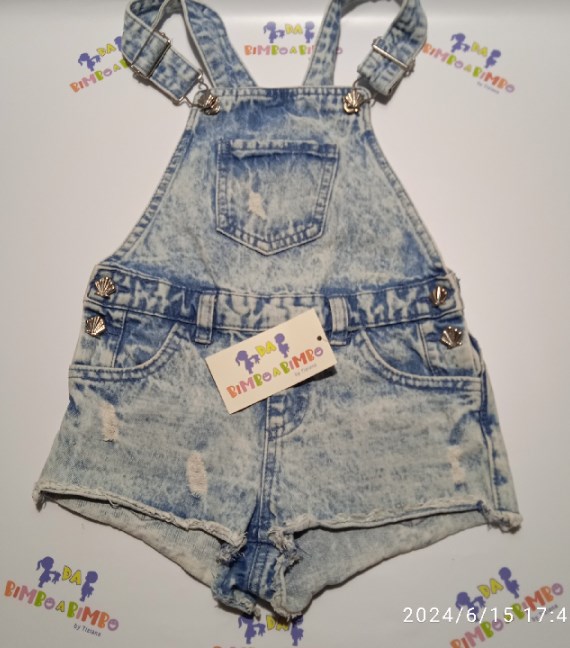 SALOPETTE JEANS 4/5 ANNI