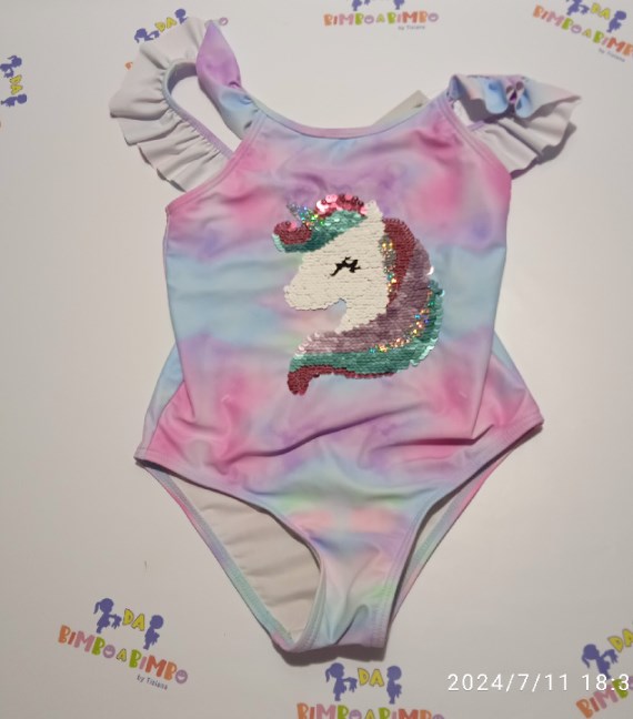 COSTUME MARE UNICORNI 4/5 ANNI