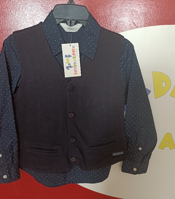 CAMICIA+GILET 6/7 ANNI