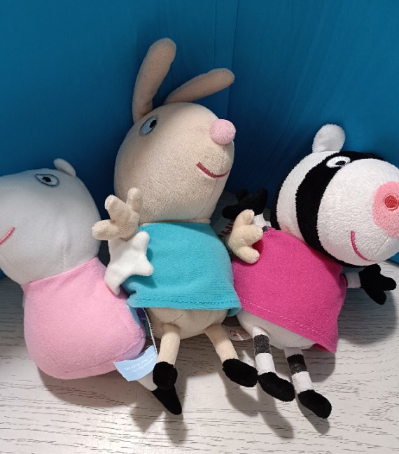 3 PELUCHE AMICI DI PEPPA