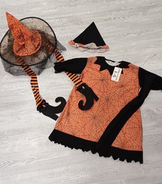 VESTITO HALLOWEEN ZUCCA 2/3 ANNI