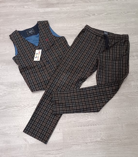 COMPLETO PANTALONE+GILET 12/14 ANNI O . MARINES