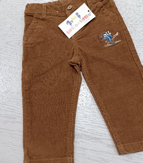 PANTALONE VELLUTO O. MARINES 9/12 MESI