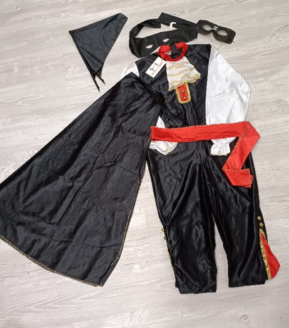 VESTITO CARNEVALE ZORRO 8/10 ANNI