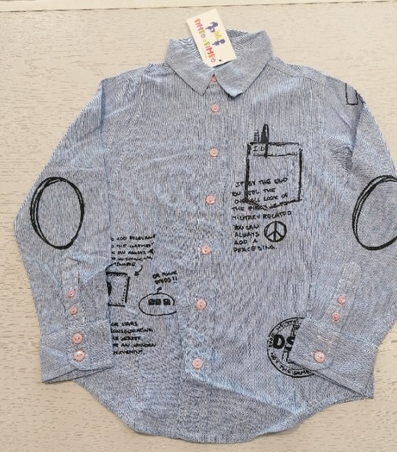 CAMICIA DESIGUAL 5/6 ANNI