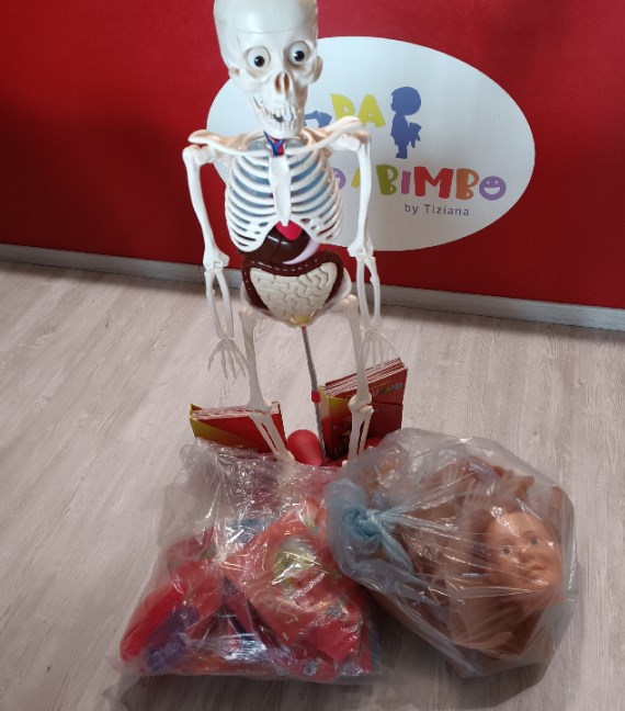 GIOCO SCHELETRO/CORPO UMANO COMPLETO DI TUTTI I...